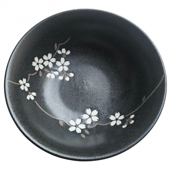Ramen Schale Anemone Schwarz