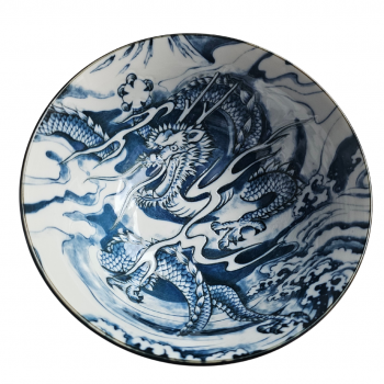 Schale Drache blau