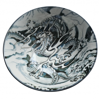 Schale Drache Schwarz/grün