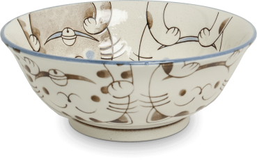 Ramenschale Katze blau