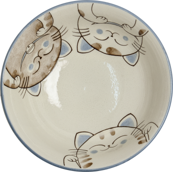 Ramenschale Katze blau