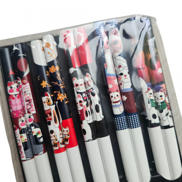 Stäbchen 5er-Set Katze Traditionell