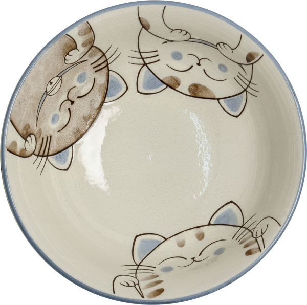 Ramenschale Katze blau