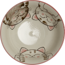 Ramenschale Katze rot